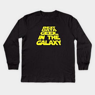 Best Data Geek in the Galaxy Kids Long Sleeve T-Shirt